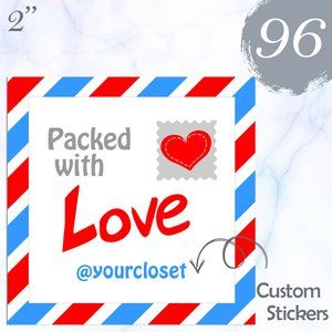 96 Thank You Stickers